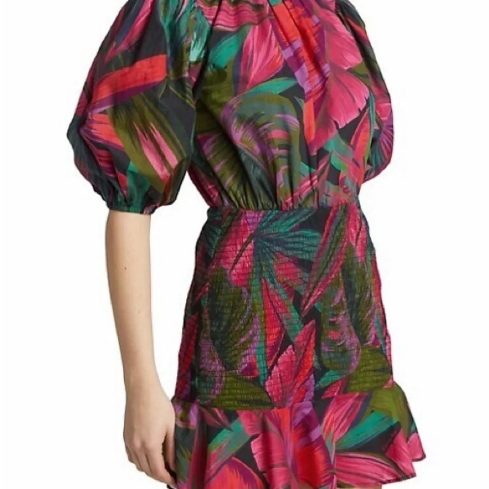 FARM Rio Midnight Leaves Mini Dress size M NWT